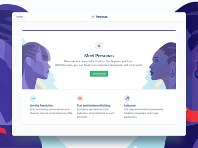 Personas Product Onboarding by Jeroen Ransijn for Segment on Dribbble