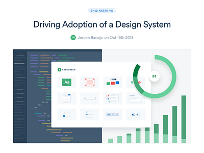 Driving Adoption of a Design System Blog Post blog post design system illustration