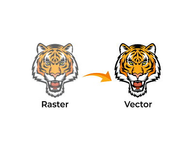 Raster To Vector branding design graphic design ill illustration logo vector