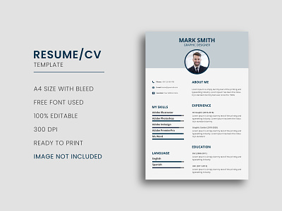 Resume Template a4 branding curriculum vitae cv cv template designeramin free resume graphic design modern resume professional resume resume cv resume template resumecv