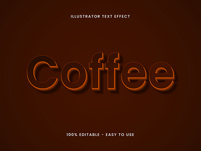 Coffee 3D Text Effect