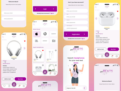 E-commerce Mobile app Design branding design figma home page illustration landing page logo ui ux vector xd