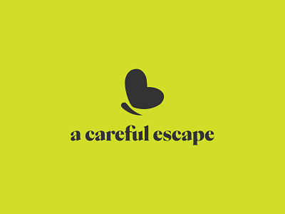 a careful escape logo branding design icon logo typography vector