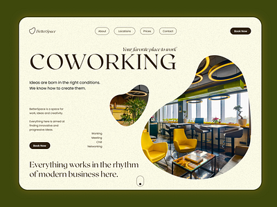 Co-Working Website co working coworking figma place space ui ux ui design web design working