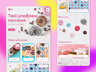 Donut Shop Concept design marathon donuts figma online shop ui ux ui design web design