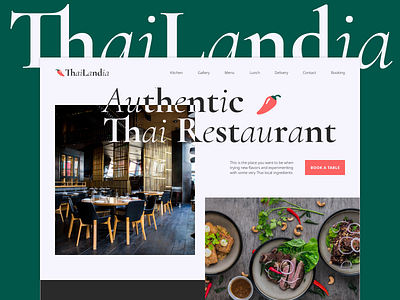 Website of the Thai Authentic Restaurant