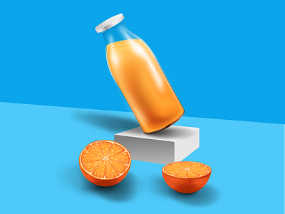 orange juice design graphic design illustration vector