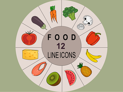 FOOD LINE ICONS