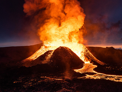 Iceland 2021 Volcanic Eruption III volcano