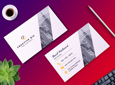 Creative Business Card Template white card