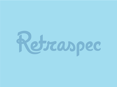 Retraspec Logo hand lettering logo logoscript logotype script tech logo