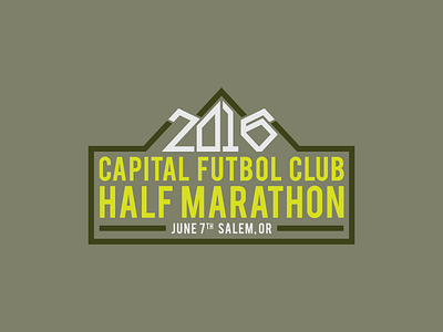 CFC Half Marathon bebas half marathon logo oregon running thick lines