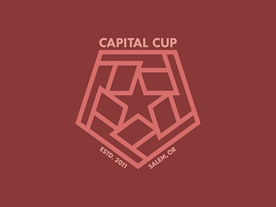 Capital Cup flags football futbol logo pentagon soccer sports sports logo star thick lines tournament
