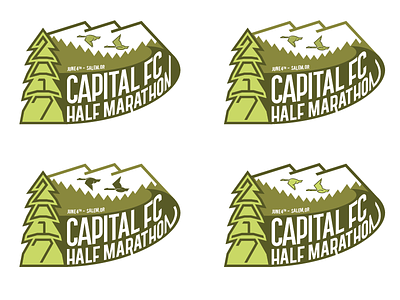 Capital FC Half Marathon 2017 critique geese logo half marathon logo marathon logo mountain logo oregon running logo suggestions wip