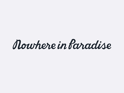 Nowhere in Paradise Logo