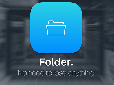 Folder. app apple icon ios saas startup tool