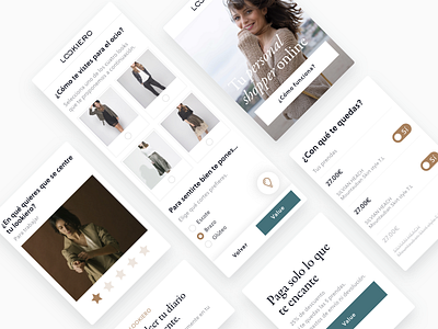 Lookiero - New website classic fashion minimal mobile personal shopper website women