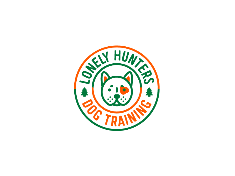 Lonely Hunters Dog Training Logo Concepts badge dogs illustration logo