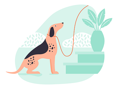 Dogs Rule dog illustration vector