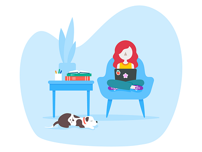 Persona Illustrations branding character dog education education app illustration illustrations illustrator people school vector