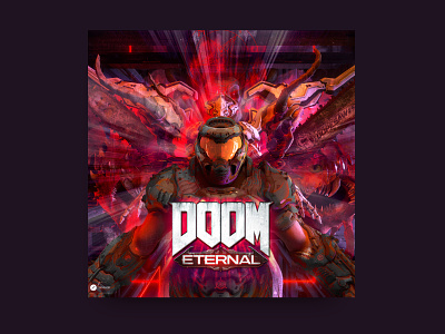Doom Eternal Cover challenge cover art cover design doom doom eternal doomsday fun illustration poster posterchallenge