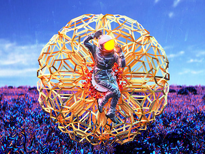 newgen posterjo #64 alien alien world bionic colors crystals cyberplant cyberpunk futuristic modern poster