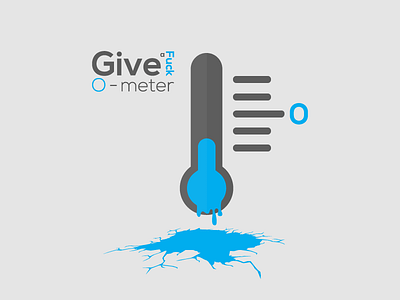 Give a F*** o meter flat funny give give a f o meter minimla thermometer