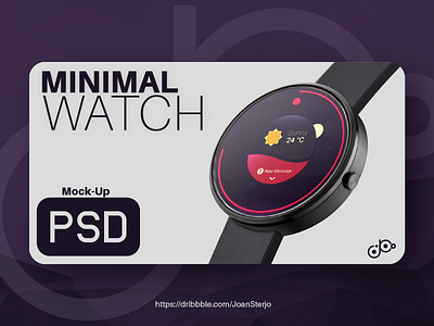 Photorealistic smartwatch mock-up android free freebie interface mockups psd psddd smartwatch template wearables
