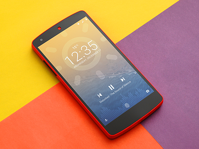 Lockscreen Android concept android lockscreen minimal ui weather