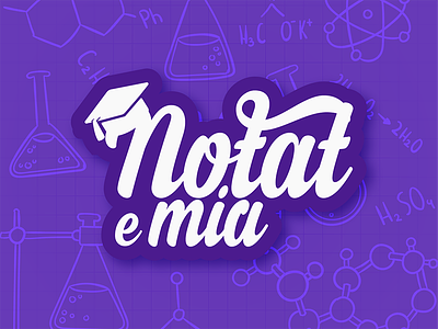 Notat e Mia Logo grades list logo playful students
