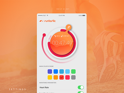 Daily UI #007 Settings cool dailyui dailyuichallenge dribbble everyday icon minimal modern ui