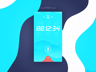Daily UI #014 Countdown Timer concept cool dailyui dailyuichallenge minimal modern sterjo timer ui