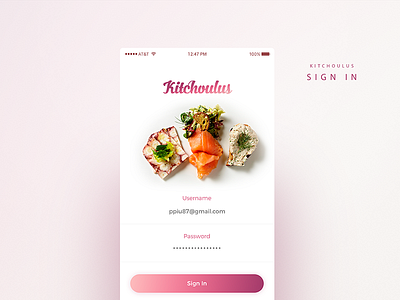 Kitchoulus Sign In android app apple application cooking food ios kitchen nice recipes