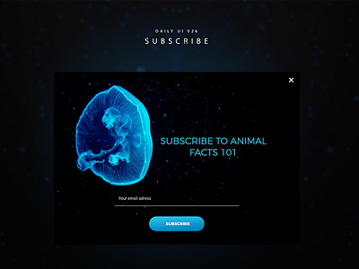 Daily UI #026 Subscribe 026 cool dailyui dailyuichallenge minimal modern subscribe