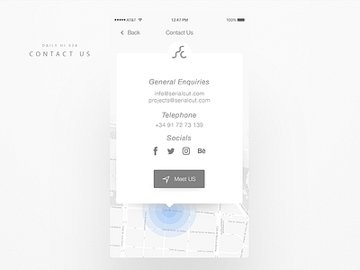 Daily UI #028 Contact Us