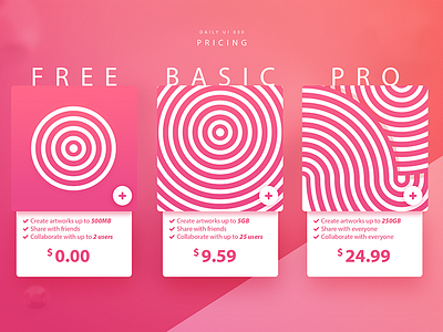 Daily UI #030 Pricing brandnew cool dailyui dailyuichallenge day30 minimal modern pricing