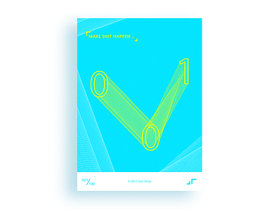 Poster Day #001 blend challenge design minimal modern poster posterchallenge