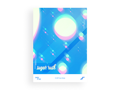 Poster Day #048 candy challenge colors design minimal modern poster posterchallenge sweet