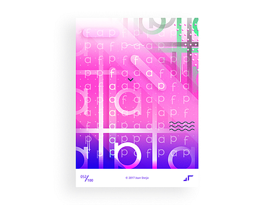 Poster Day #052 challenge colors crossword design fap game minimal modern poster posterchallenge