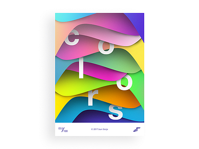 Poster Day #053 challenge colors design minimal modern papers poster posterchallenge