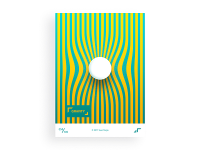 Poster Day #058 ball challenge colors design gravity minimal modern poster posterchallenge