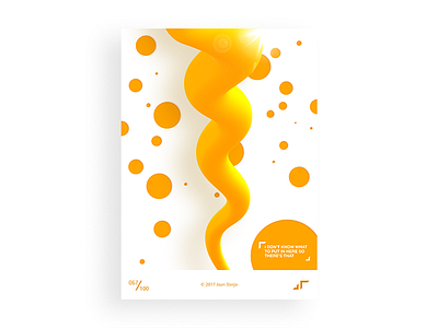 Poster Day #067 challenge colors design fun minimal modern mustard poster posterchallenge slime