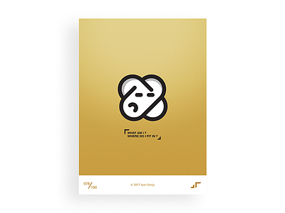 Poster Day #078 challenge character colors design fun golden minimal modern poster posterchallenge