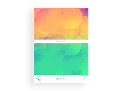 Poster Day #079 challenge color colors design dreams gradient minimal modern poster posterchallenge