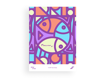 Poster Day #082 challenge colors design fish minimal modern pattern poster posterchallenge