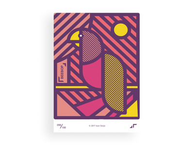 Poster Day #098 animal challenge colors design jungle minimal modern parrot poster posterchallenge square white