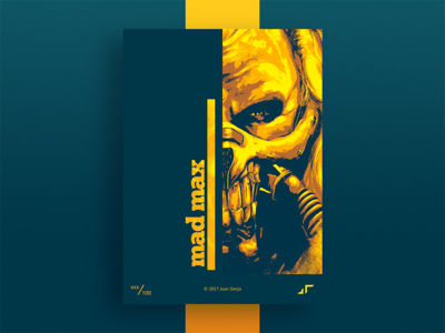 Poster Mad Max challenge colorful colors design madmax max immortan joe minimal modern poster posterchallenge