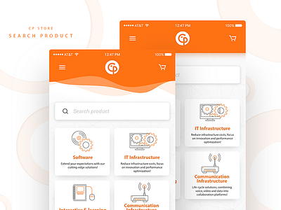 CP Store Home android app company ecomerce icons ios online store