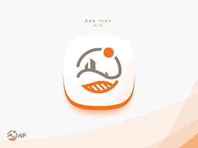 AIP Logo & App icon agriculture agrobusiness icon iconography logo nature orange