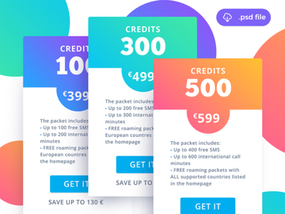 Pricing Tables Freebie